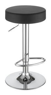 Coaster Ramses 29" Adjustable Bar Stool Chrome and Black Model 102558